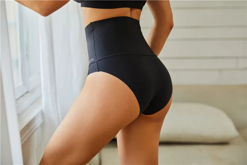 FINETOO Seamless High Waist Panties Women's Abdomen Hip Lift Briefs Body Shaping Lingerie Pants Plus Size Breathable Underwear
