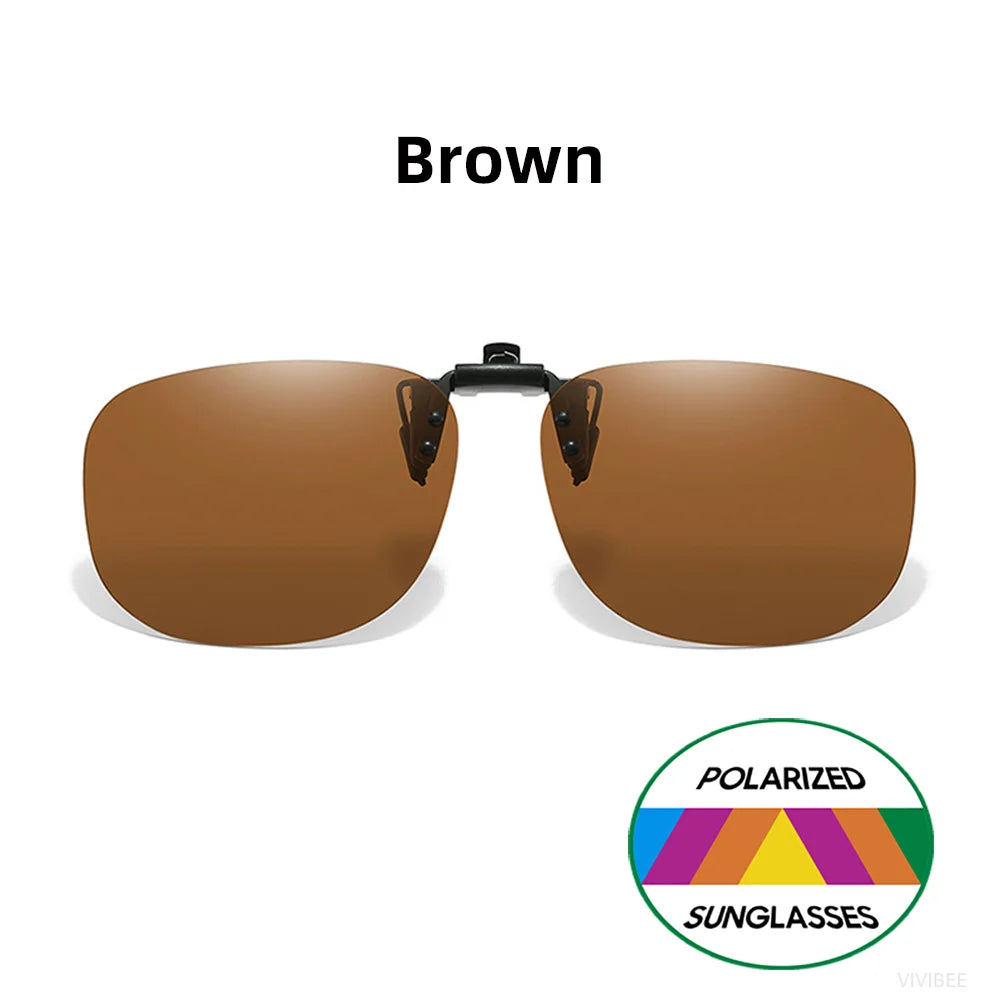 Pilot-Style Flip-Up Clip-On Sunglasses | Lens Options