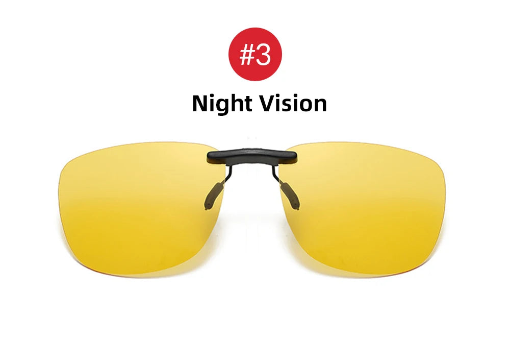 Square Clip-On Sunglass Lenses | Single or 3-Piece Options