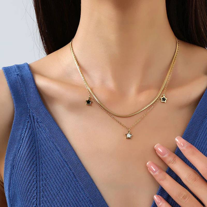 LUXUKISSKIDS Fashion Cubic Love Heart Minimalist Jewelry Set Necklace Earrings Bracelets Stainless Steel Women Party Accessories