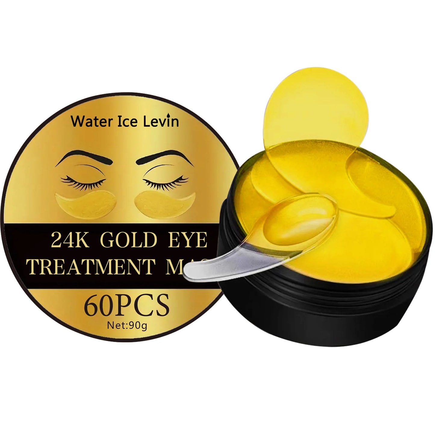 24K Gold Collagen Eye Masks – Reduce Dark Circles, Puffiness & Fine Lines (60 Patches)