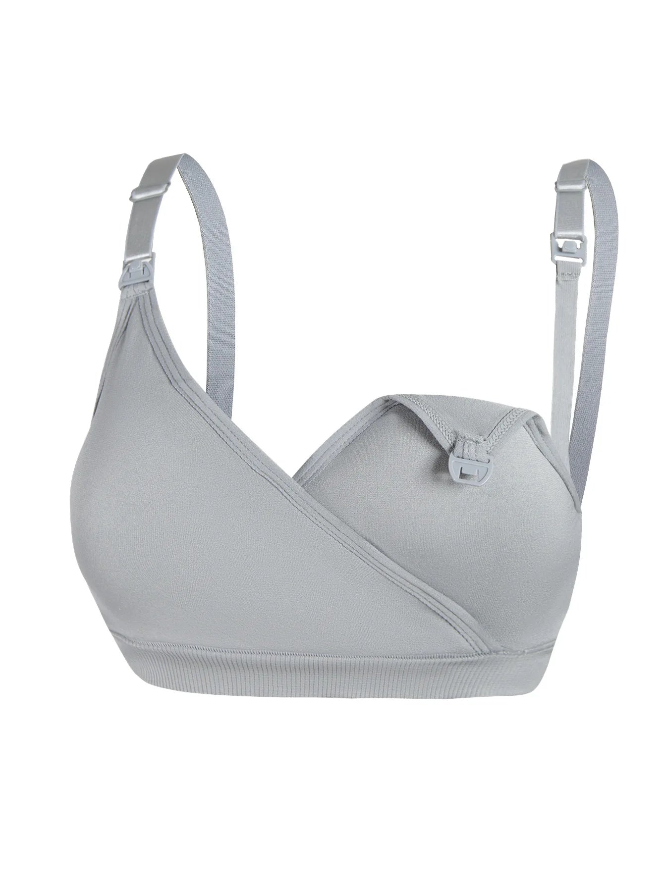 Wire-Free Maternity Nursing Bra Nylon Seamless Front Closure Breastfeeding Comfort Adjustable Support Soft Pregnancy Underwear