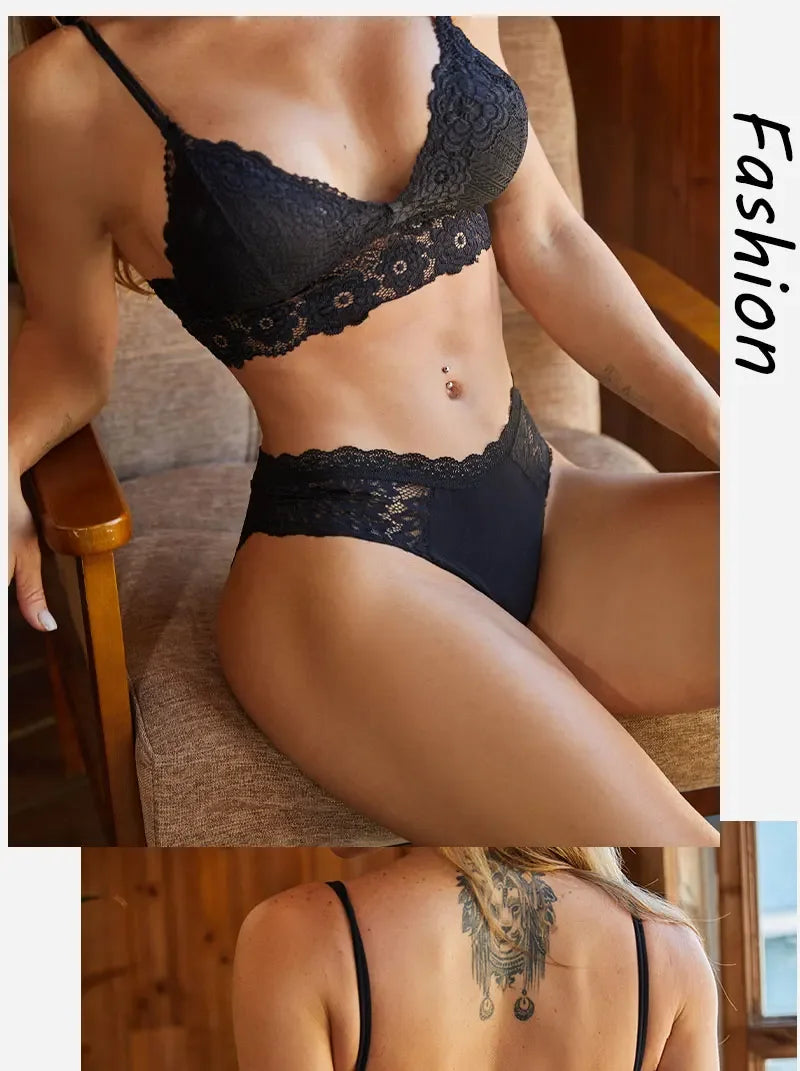 3-Pack Seamless Lace Hollow-Out Brief Panties – Soft Breathable Low-Rise Underwear for Women (S–XL, 20 Color Sets)