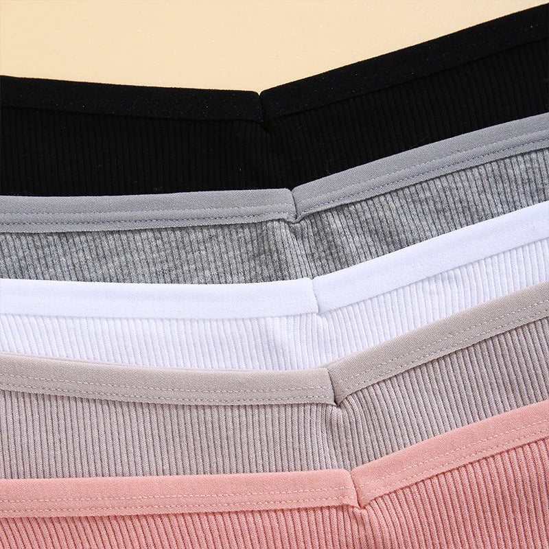 3-Pack Plus Size Cotton Brief Panties – Soft Breathable Low-Rise Underwear for Women (M–4XL, 11 Color Sets)