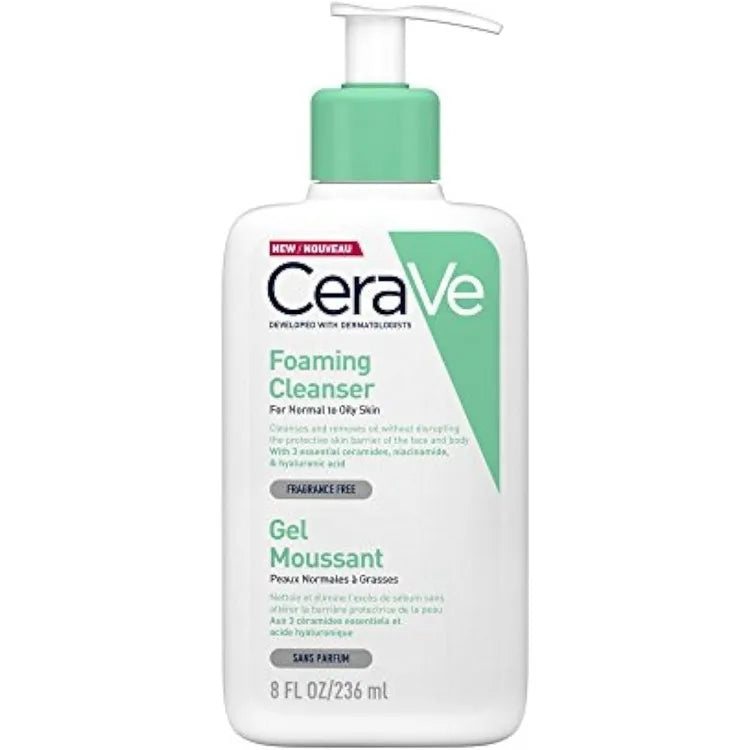 CeraVe Foaming Cleanser for Normal to Oily Skin – 236ml