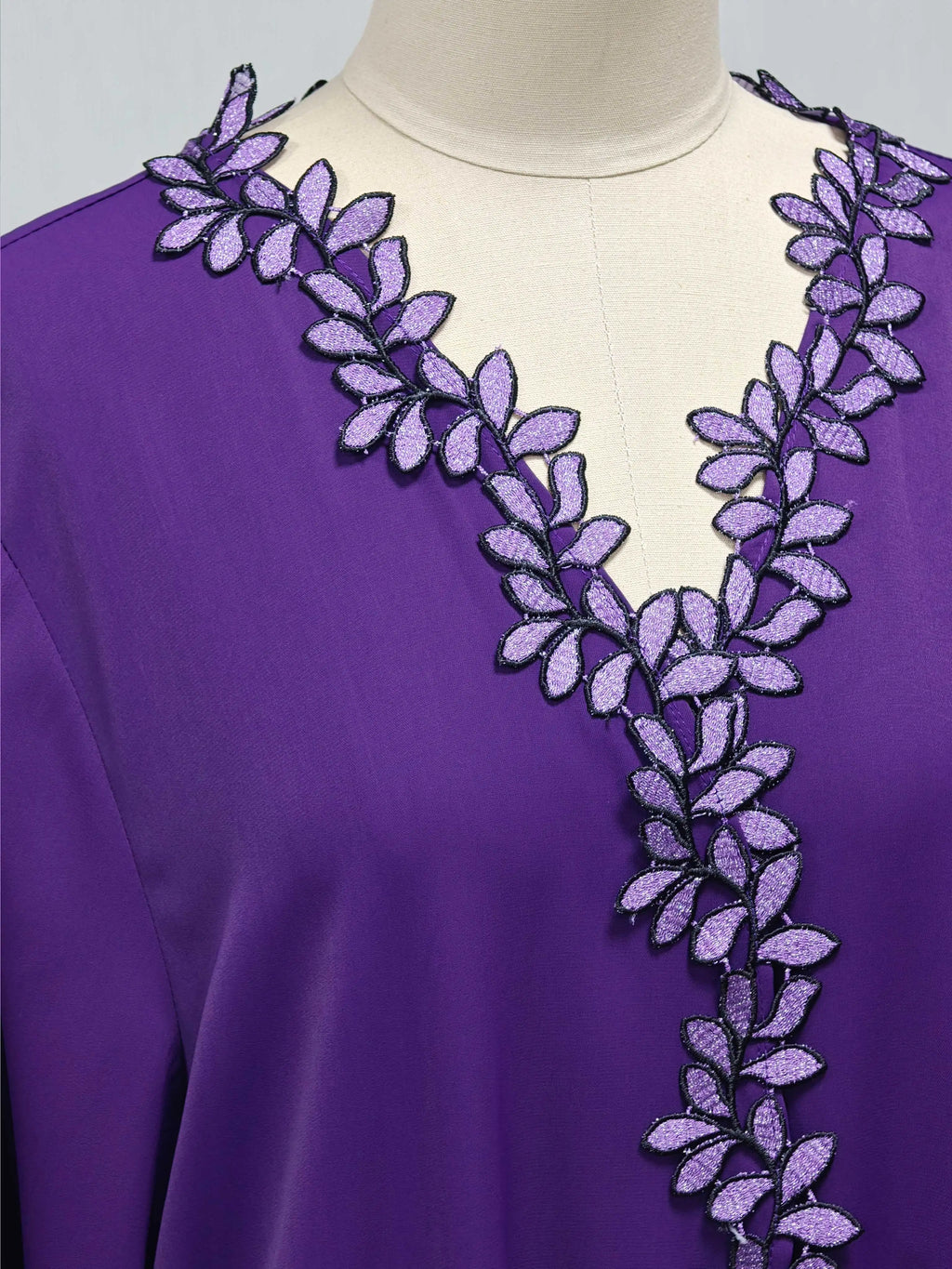 Women's Luxury Embroidered Abaya | Sequin & Bead Detail | Gulf Style