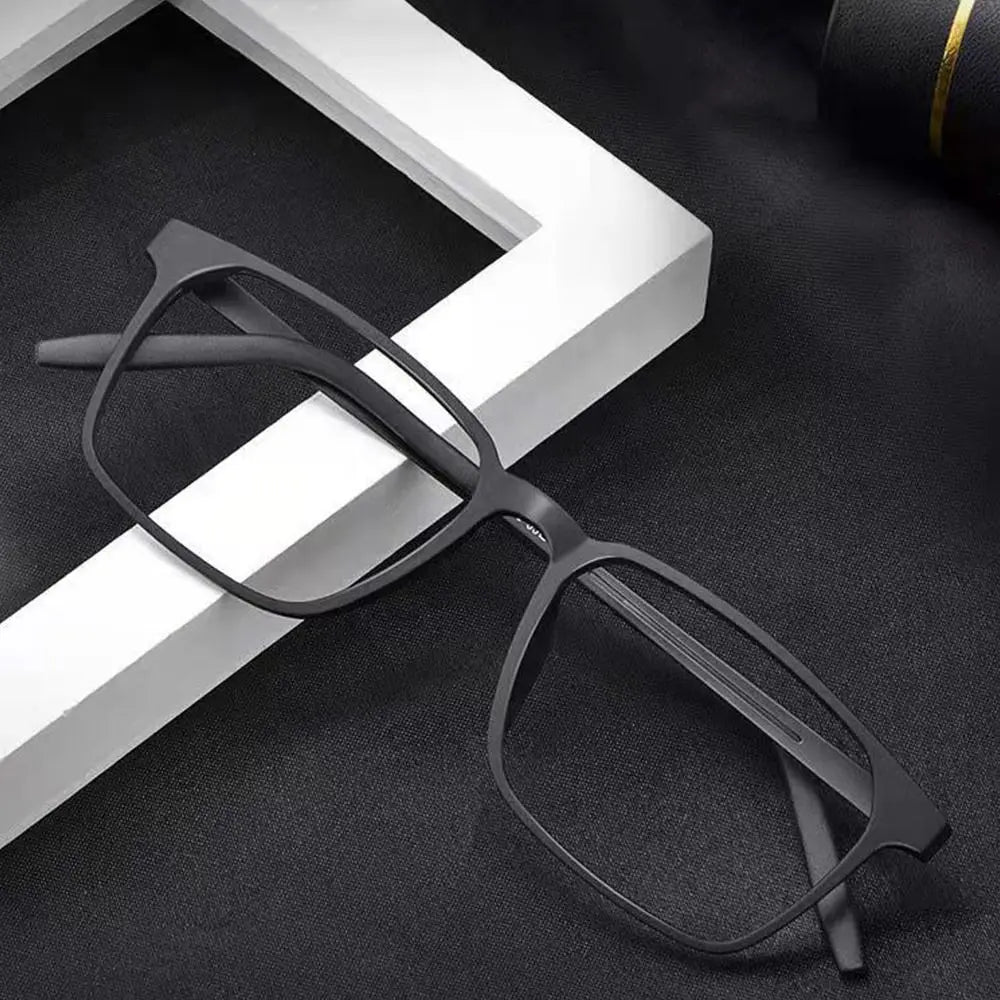 Rectangle Reading Glasses | Black & Matte Black, +1.00 to +4.00