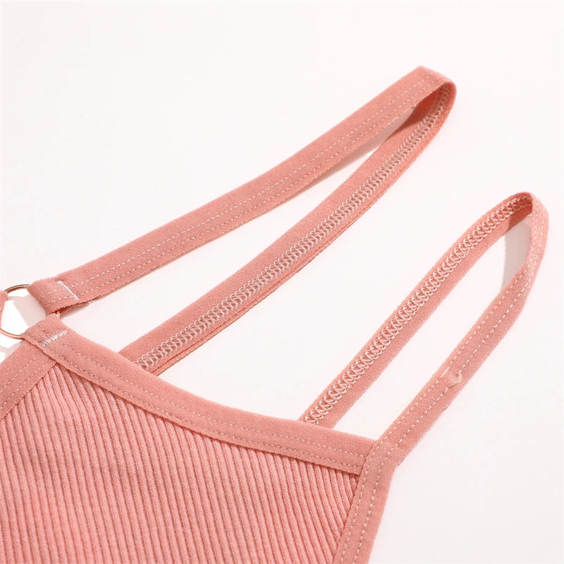 Double Strap Ring Detail Thong — Low-Rise Seamless G-String
