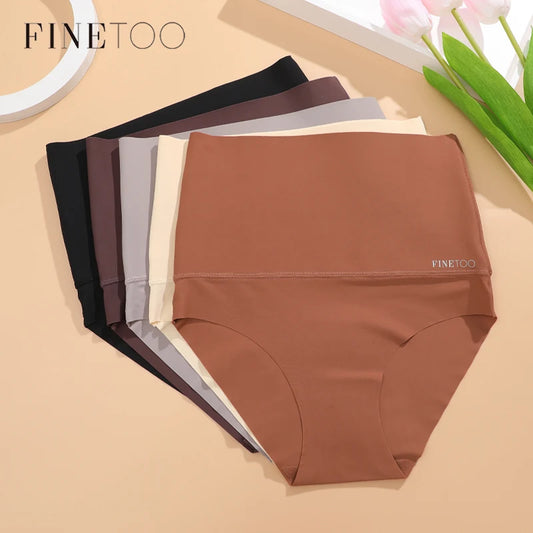 High Waist Seamless Tummy Control Shaping Briefs — Hip Lifting Slimming Panties