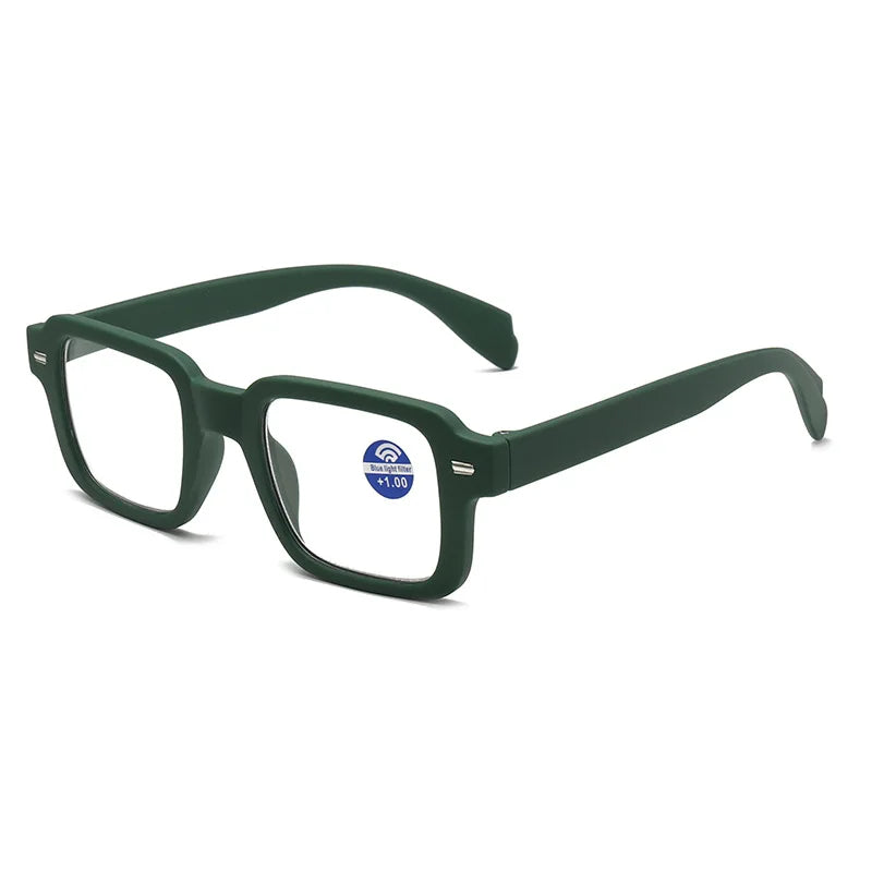 Unisex Rectangle Reading Glasses | 3 Colors, +1.00 to +4.00