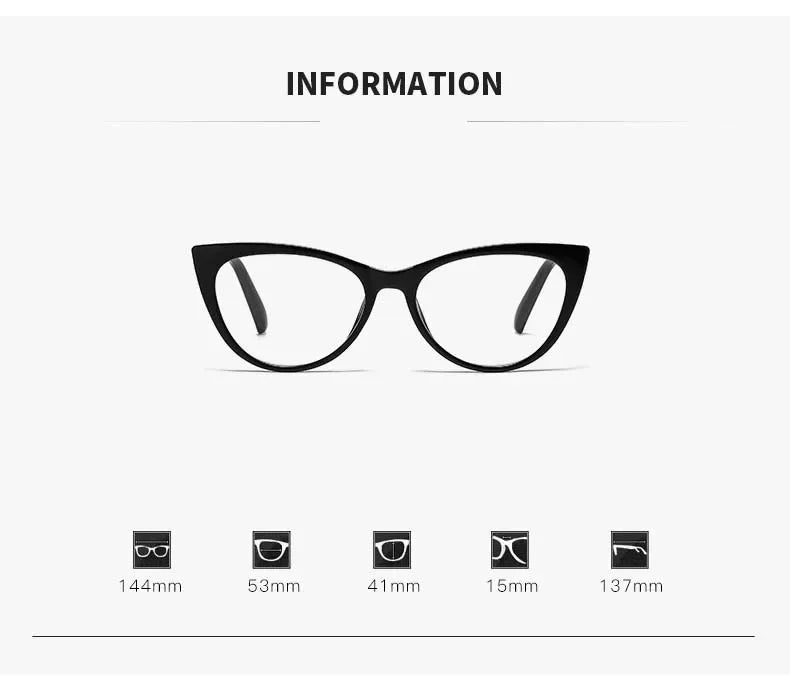 Women's Cat Eye Photochromic Glasses | Myopia Options