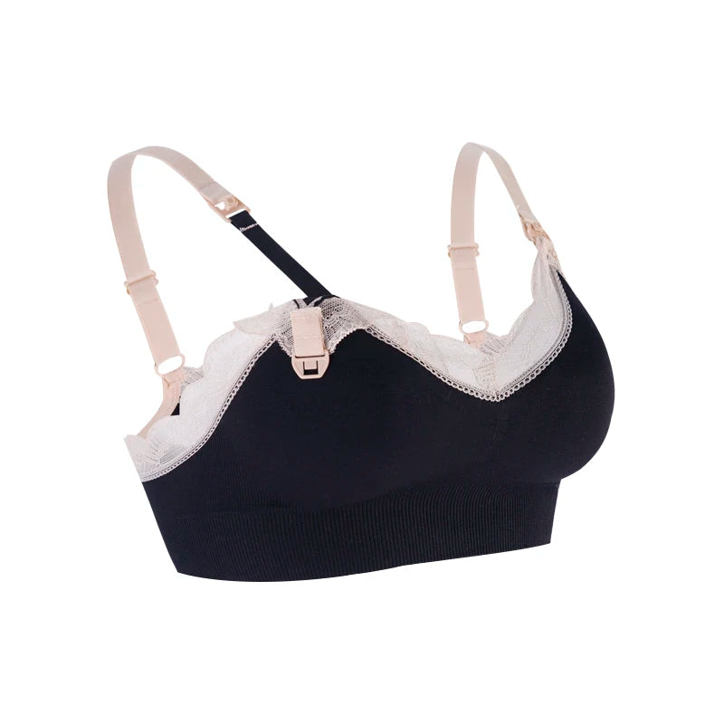 Women's Wireless Nursing Bra – Seamless Breathable Maternity Breastfeeding Bra