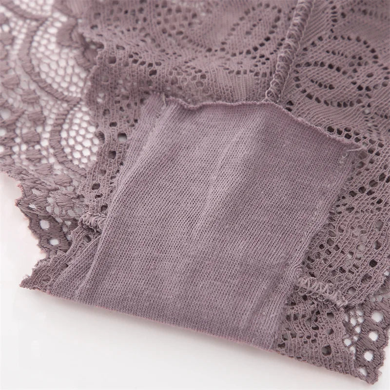 3-Pack Floral Lace Boyshort Panties – Low-Rise Ultra-Thin Underwear for Women (S–XL, 10 Color Sets)