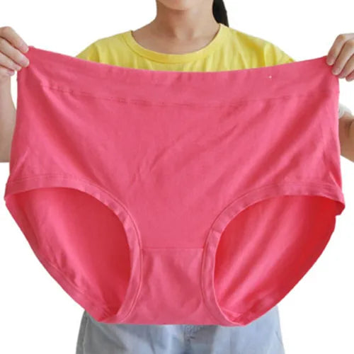 Women's Plus Size High-Rise Briefs | Soft Modal Cotton Underwear for 80–150kg (4XL–5XL)