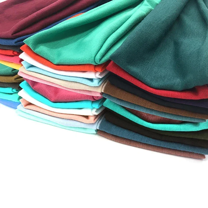 Women Headband Twist Cotton Sport Wide Turban Twisted Knotted Headwrap Girls Hairband Fashion Head Band Hair Accessories