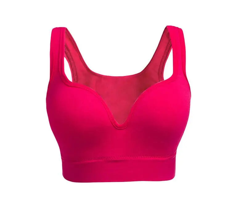Women's Seamless Push-Up Sports Bra – Wire-Free Padded Vest Bralette | Gym Fitness Running