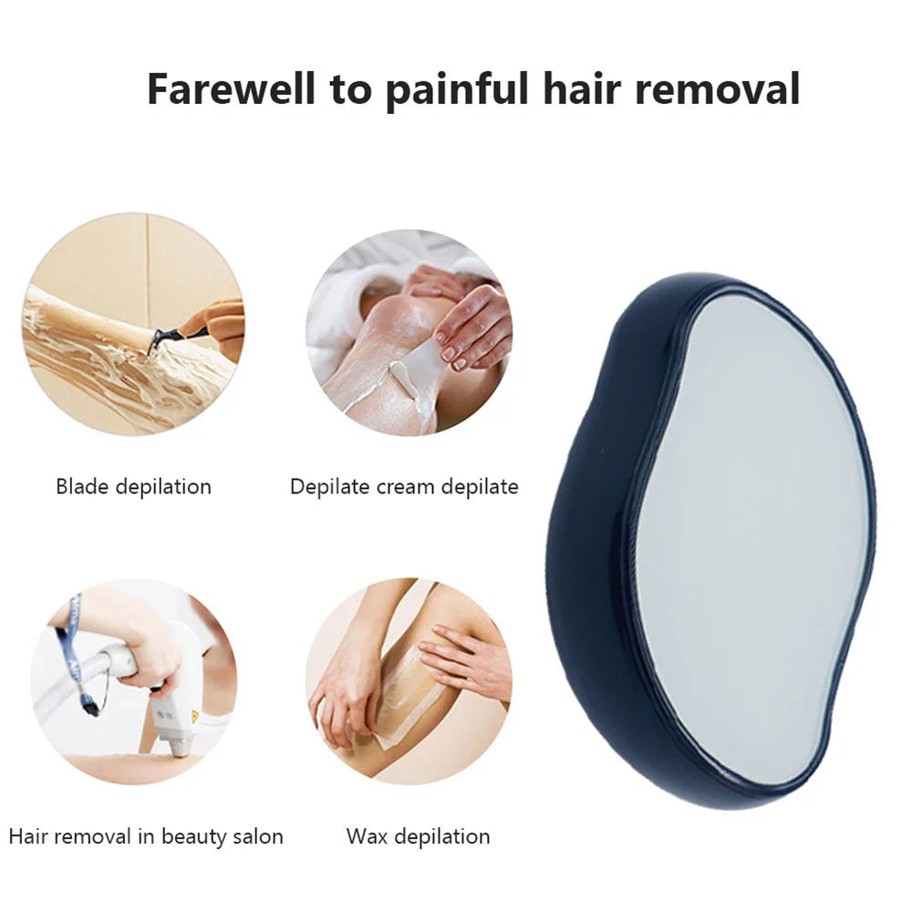 Reusable Crystal Hair Eraser – Glass Hair Removal & Body Exfoliation Tool