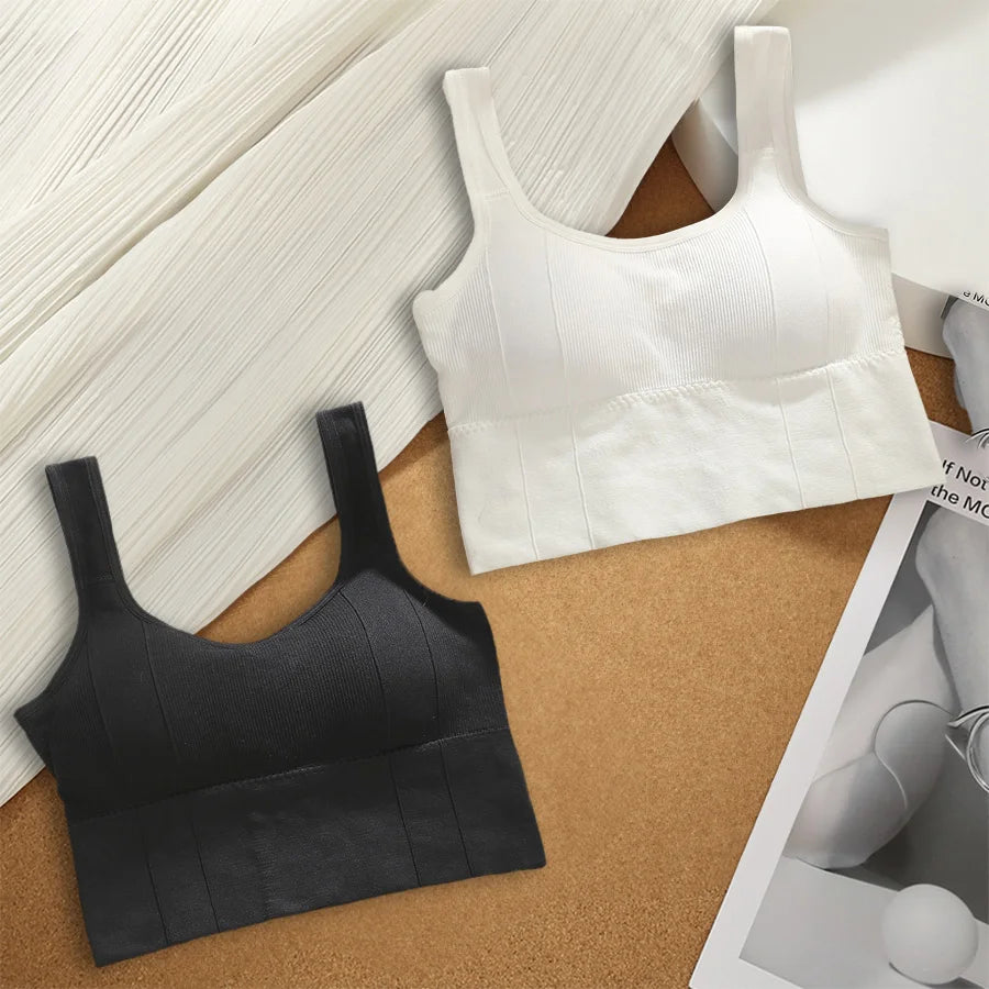 1/2/4Pcs Sports Bra Anti-Sweat Fitness Top Women Seamless Yoga Bra Shockproof Crop Top Push Up Sport Bra Gym Workout Top