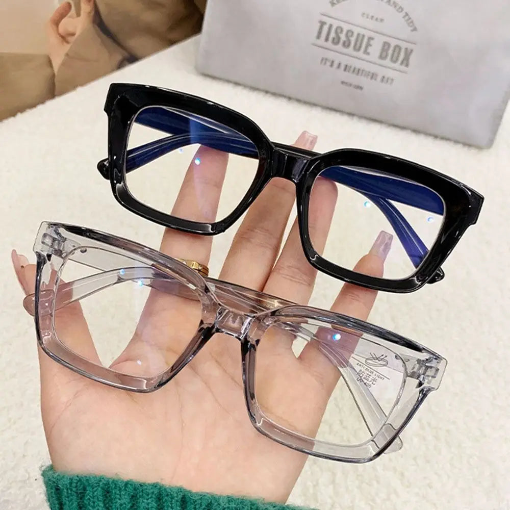 Oversized Square Clear-Lens Glasses | Unisex Statement Frames