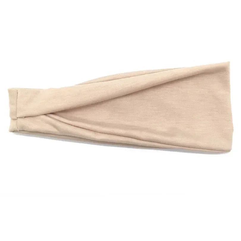 Women Headband Twist Cotton Sport Wide Turban Twisted Knotted Headwrap Girls Hairband Fashion Head Band Hair Accessories