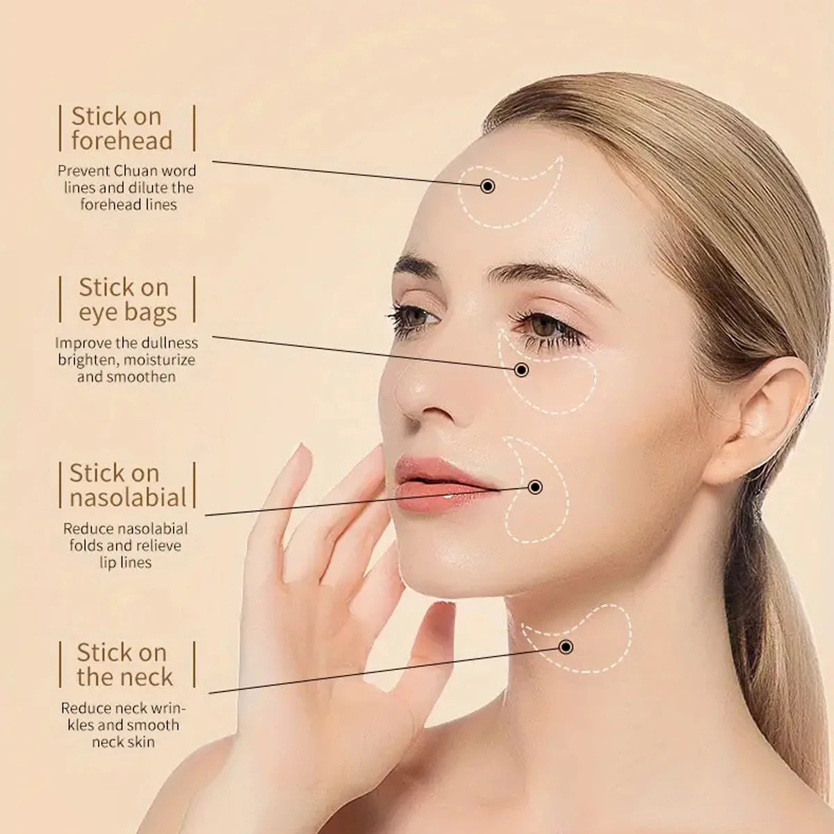 Collagen Eye Mask Patches – Dark Circles, Eye Bags & Wrinkle Relief | Moisturizing Firming Eye Care | 60 pcs