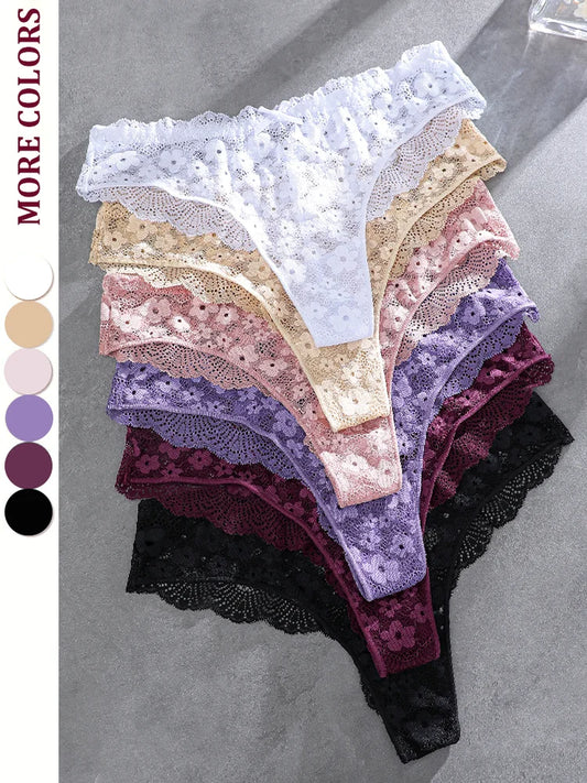 Seamless Low-Rise Thong Panties – Soft Breathable Underwear for Women (S–1XL, 6 Colors)