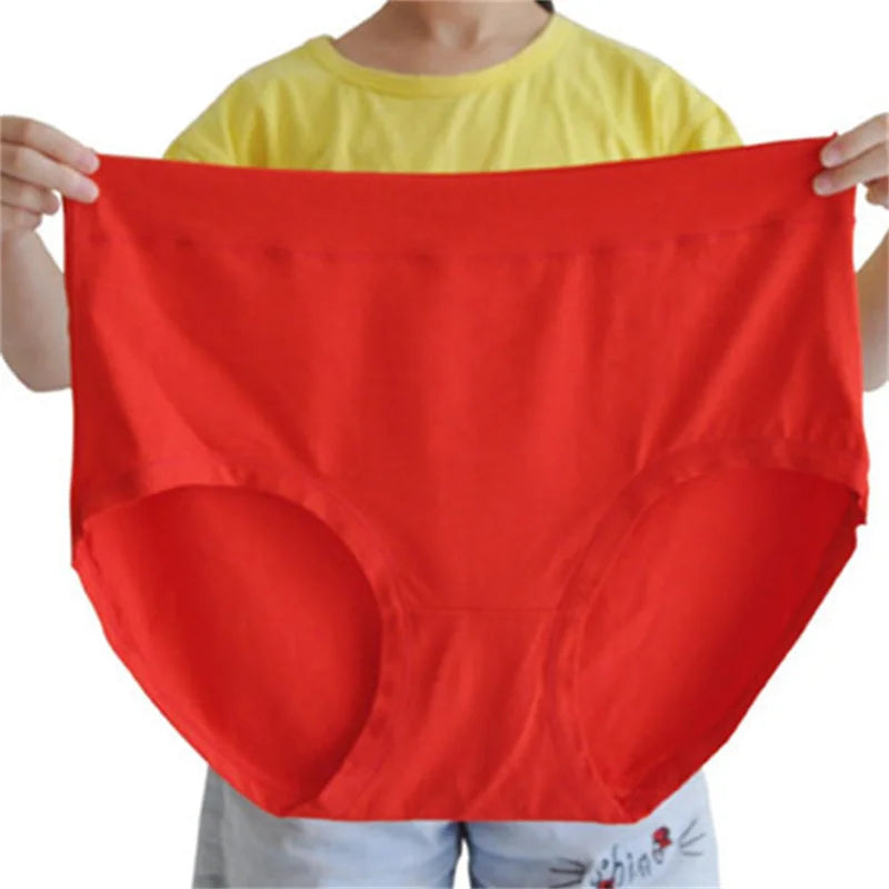 Women's Plus Size High-Rise Briefs | Soft Modal Cotton Underwear for 80–150kg (4XL–5XL)