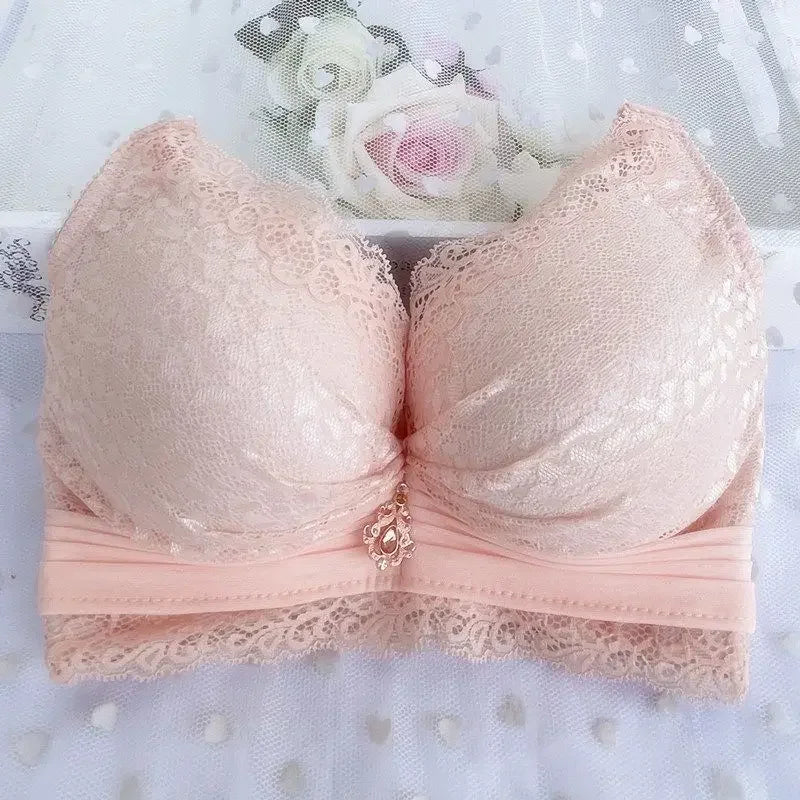 Women's 12CM Extra Thick Push Up Bra | No Underwire Natural Lift Bra for A-B Cup | Seamless Breathable Lace Lingerie with Anti-Slip Silicone (32–40 / 70–90)