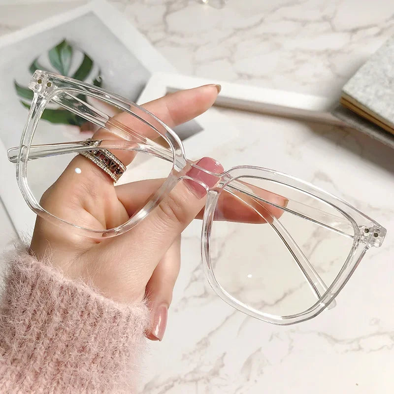 Clear & Gradient Square Glasses | Myopia Lens Options