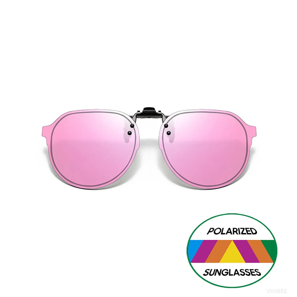 Flip-Up Clip-On Sunglasses | Colored Lens Options