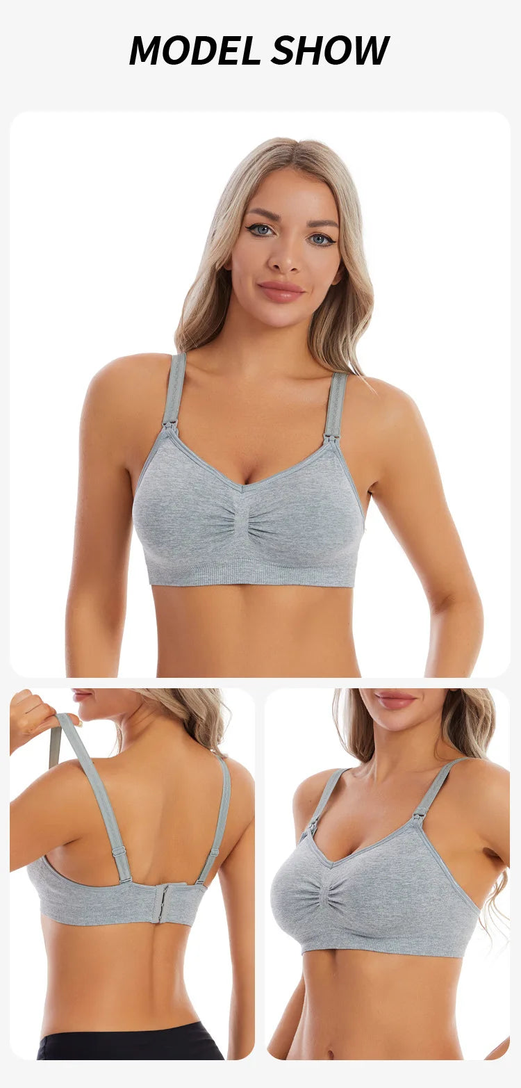 Maternity Nursing Bras Cotton Breastfeeding Pregnant Women Pregnancy Underwear Breast Feeding Bra Clothing Lactancia