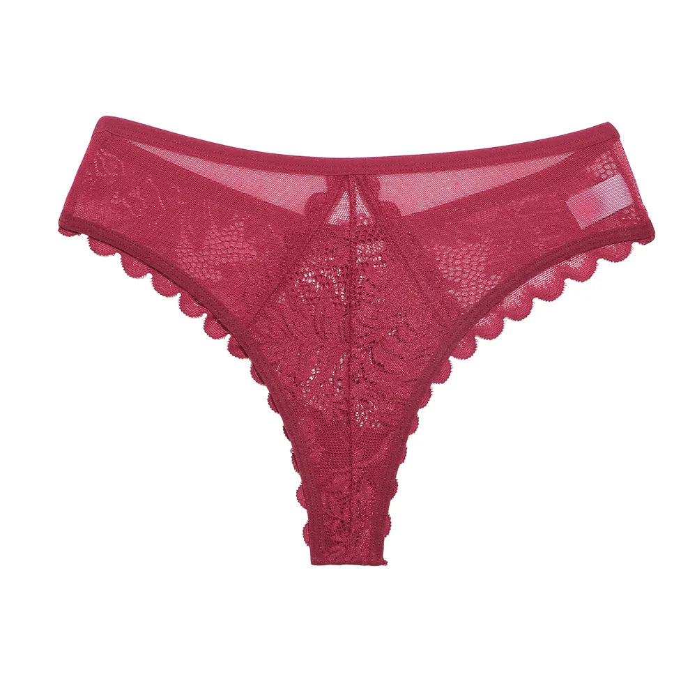 Women's Mesh Lace G-String Thong | Sheer Patchwork Sexy Underwear (S–XL)