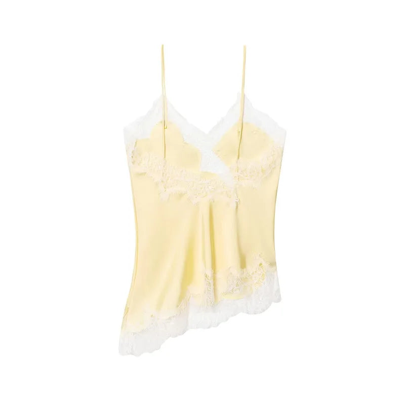 MUJER Black Lace Tops for Women Camisole Sexy Backless Tops Woman 2025 Summer Sleeveless Women's Tops Straps Beach Top Female