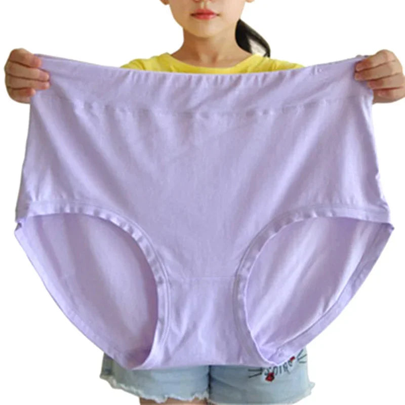 Women's Plus Size High-Rise Briefs | Soft Modal Cotton Underwear for 80–150kg (4XL–5XL)