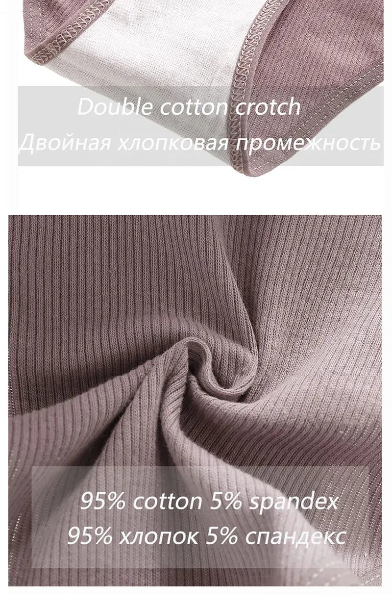 FINETOO 4PCS/Set Women's Cotton Panties Sexy Low Rise Briefs Letter Belt Underwear Female Underpants Intimates Lingerie M-2XL