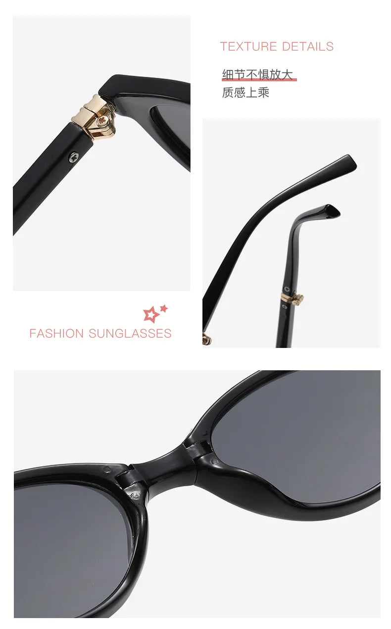Foldable Oval Photochromic Glasses | Myopia Lens Options