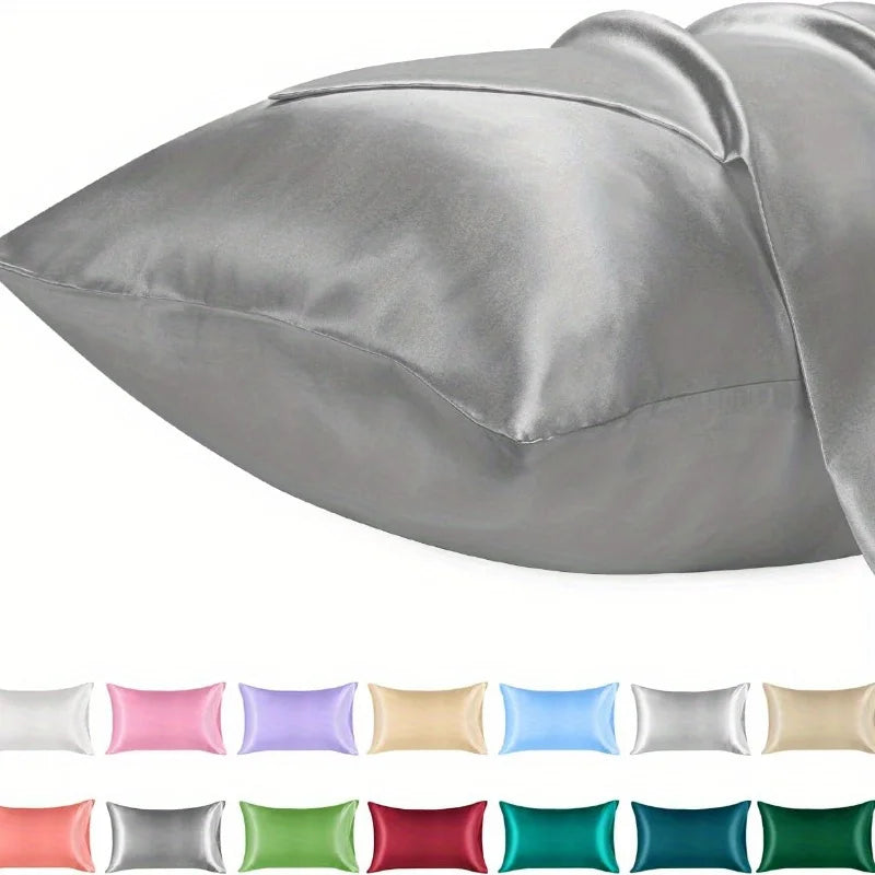Satin Pillowcase with Envelope Closure, Multiple Sizes