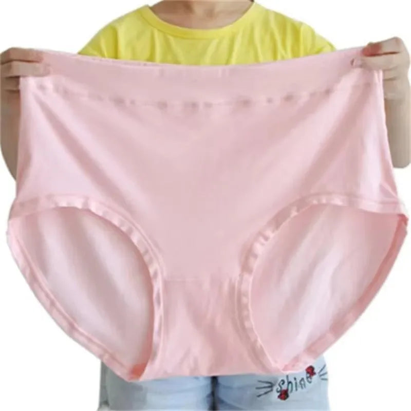 Women's Plus Size High-Rise Briefs | Soft Modal Cotton Underwear for 80–150kg (4XL–5XL)