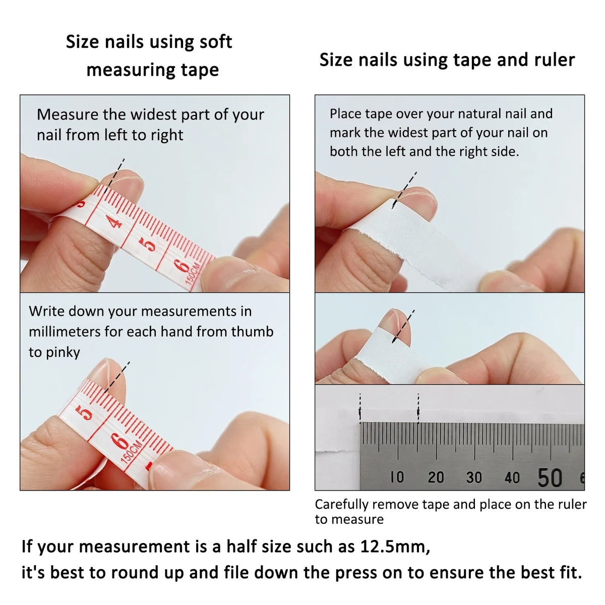 Summer Fruit Press-On Nails – Handmade 3D French Almond 10-Piece Kit