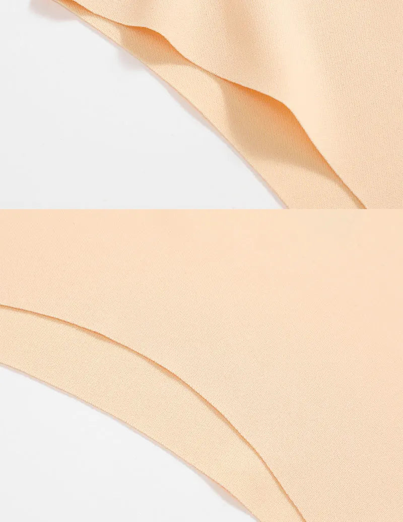 FINETOO 3Pcs/Set Ice Silk Seamless Underwear Low Waisted Brazilian Pants Breathable High Elasticity Lingerie Intimates Panties