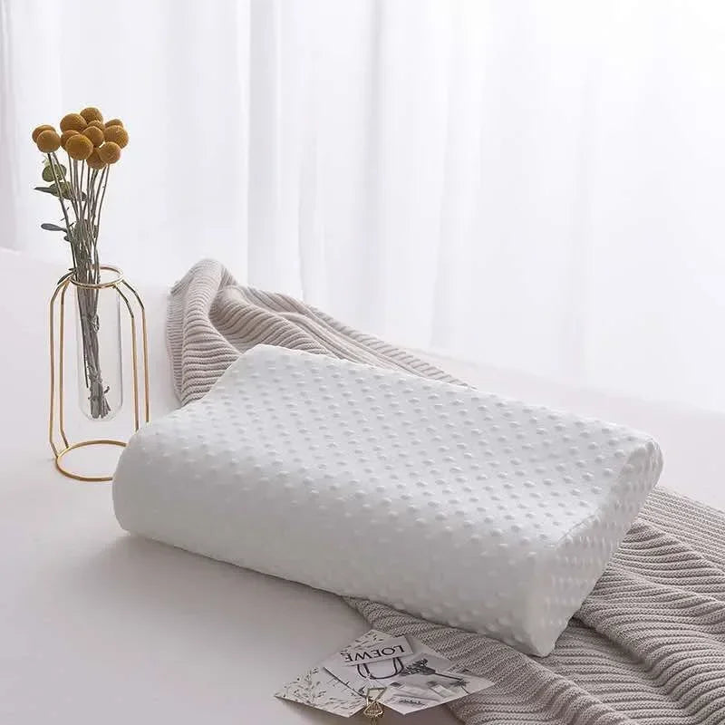 Memory Foam Pillow, Contoured Neck Support, 50 × 30 cm