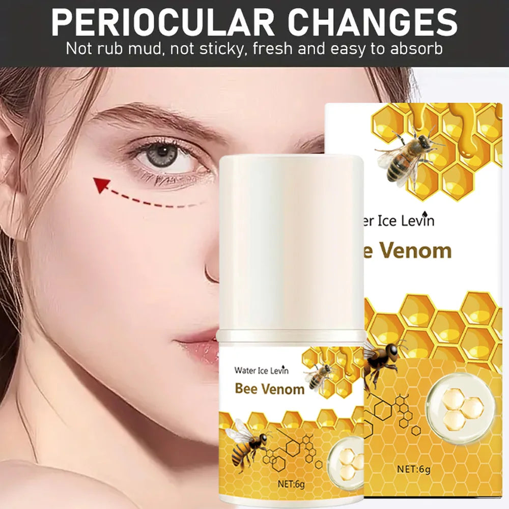 Bee Venom Eye Cream Stick – Dark Circles & Eye Bags Remover with Hyaluronic Acid | Anti-Puffiness Eye Care