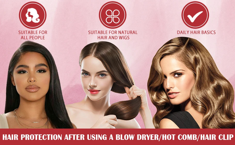 Lockmio Heat Protectant Spray for Hair – UV & Thermal Protection, Moisturizing & Shine Boost (100ml)