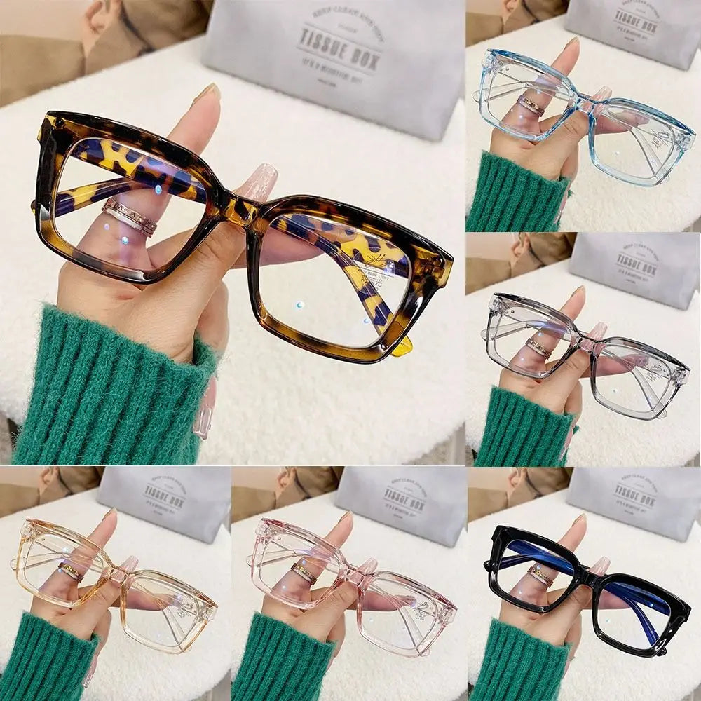 Oversized Square Clear-Lens Glasses | Unisex Statement Frames