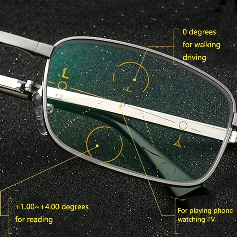 Foldable Reading Glasses | Gold-Tone Frame, +1.00 to +4.00