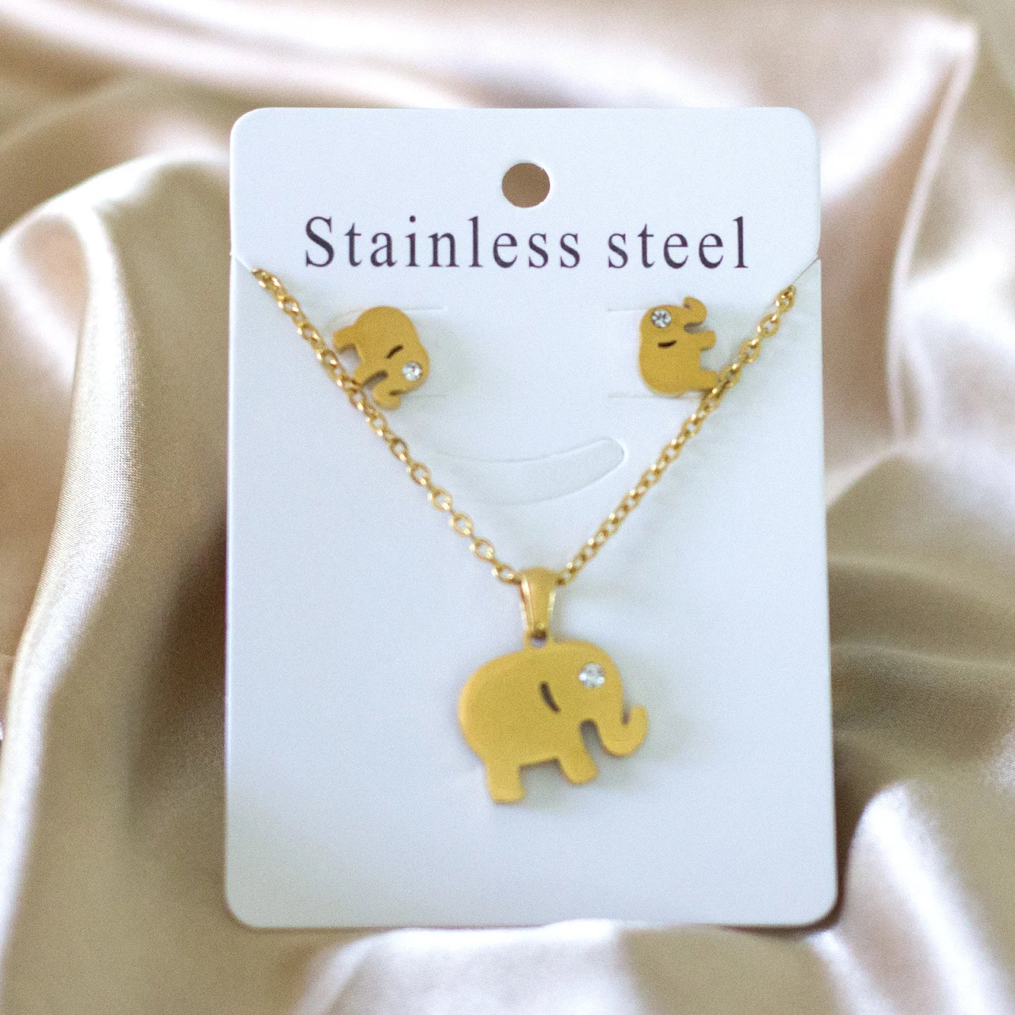 Tree of Life Jewelry Set – Stainless Steel Necklace & Earrings for Women
