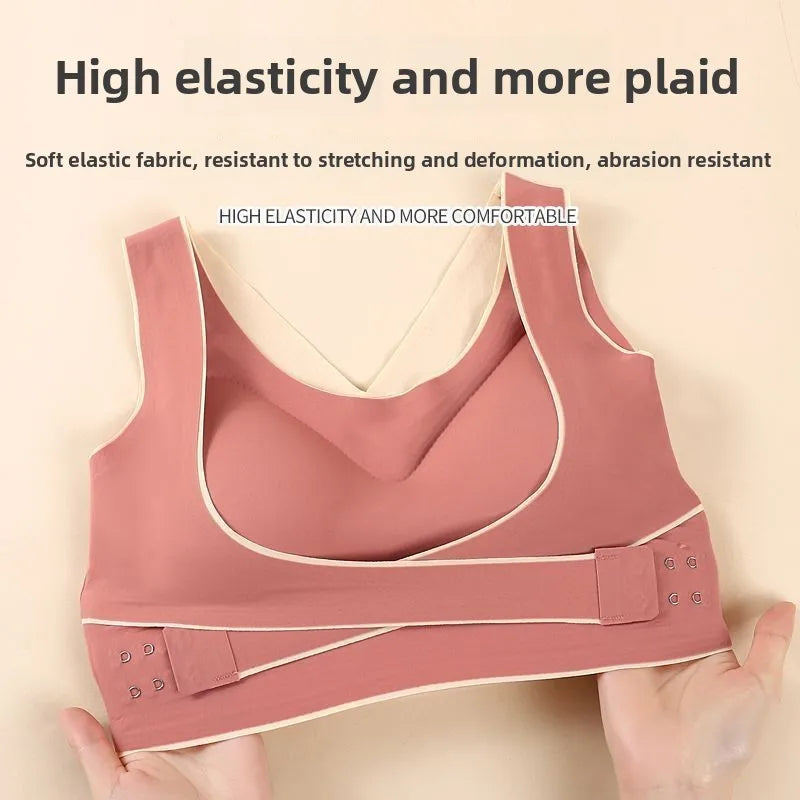Women's Seamless Sports Bra – Wire-Free Push-Up | Side Support Beauty Back