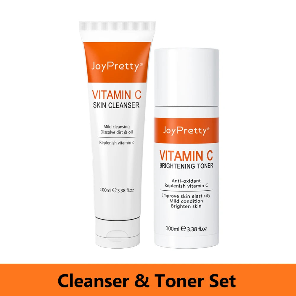 Vitamin C Brightening Skincare Set – Dark Spot Removal, Whitening & Deep Hydration