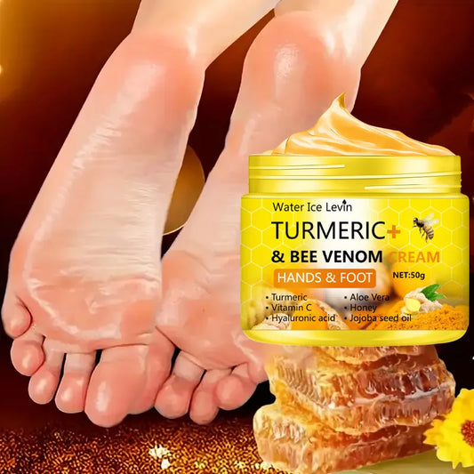 Turmeric & Bee Venom Hand & Foot Crack Repair Cream – Deep Moisturizing Dead Skin Removal | 50g