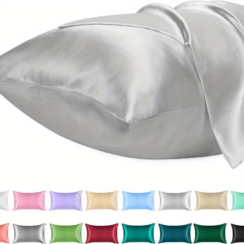 Satin Pillowcase with Envelope Closure, Multiple Sizes